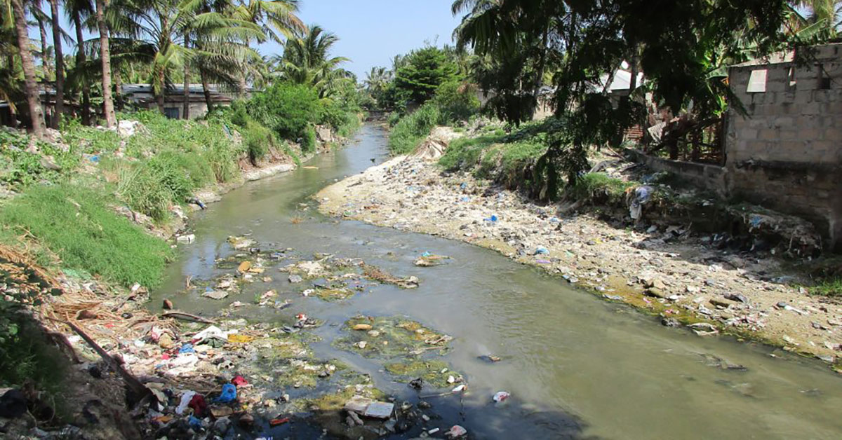 Polluted stream